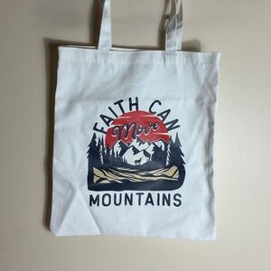 “Faith Can Move Mountains”Tote Bag